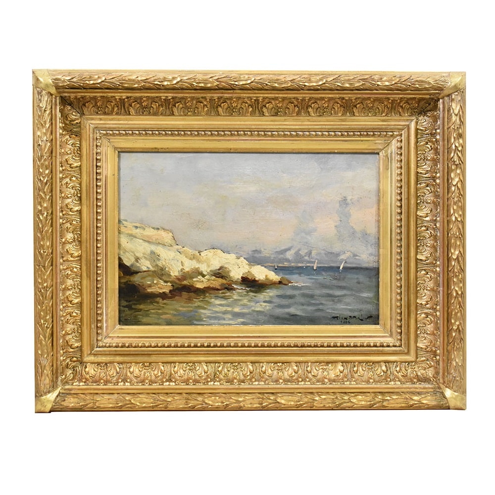QM481 1a antique seascape painting marine art XIX.jpg